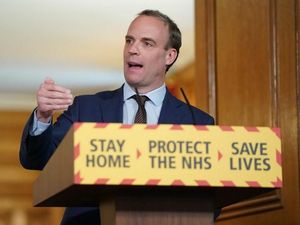 Supporting image for story: Could 2m distancing rule be reduced to one?: Shropshire Star asks Foreign Secretary at government's daily coronavirus briefing