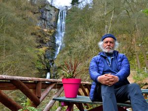 Supporting image for story: 'Pandemonium' as 2,000 people visit Llanrhaeadr Waterfall each day