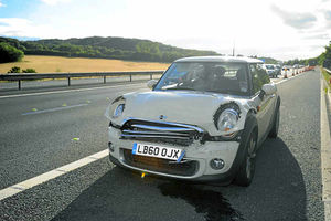 Supporting image for story: Drivers caught in long tailbacks after four-car crash blocks M54