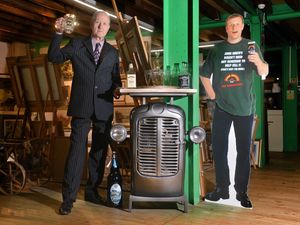 Supporting image for story: Tractor themed mini bar leaves Bridgnorth antiques centre shaken but not stirred