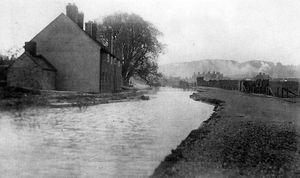 The nearest we can get to finding a picture of The Old Yard - this is Tub Boat Row, Donnington Wood, which was in the same area.
