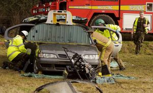 Supporting image for story: RAF staff pushed to limit in mock crash