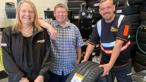 Tanya Page, Councillor Simon Phipps and Robert Rolinson
