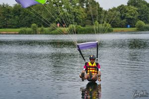 On of the Tilstock Skydivers