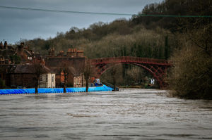  Flooding in Ironbridge last year