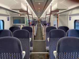Supporting image for story: On board the brand new trains that will soon be running between Shrewsbury and Wolverhampton
