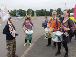 Supporting image for story: Environment protestors make their voices heard before Shropshire Local Plan talks