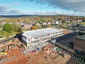 Supporting image for story: Work at Wombourne school to create 'state-of-the-art' building is progressing