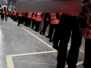 Supporting image for story: WATCH: Screwfix accused of ignoring social distancing rules for its workers at giant Stafford warehouse