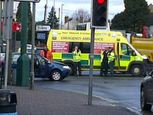 Supporting image for story: Ambulance in crash with car in Kingswinford