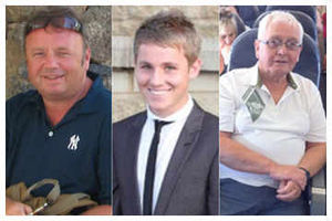 Black Country family members (from left), Adrian Evans, Joel Richards and Patrick Evans, were all killed in the Tunisia beach massacre
