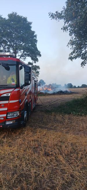 Fire crews have been tackling a fire involving 100 tonnes of hay bales. Picture: Amber Watch Wellington.