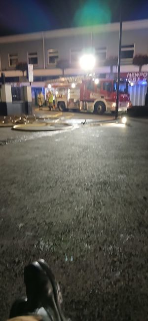 Multiple fire crews responded to the incident. Picture: Amber Watch Wellington