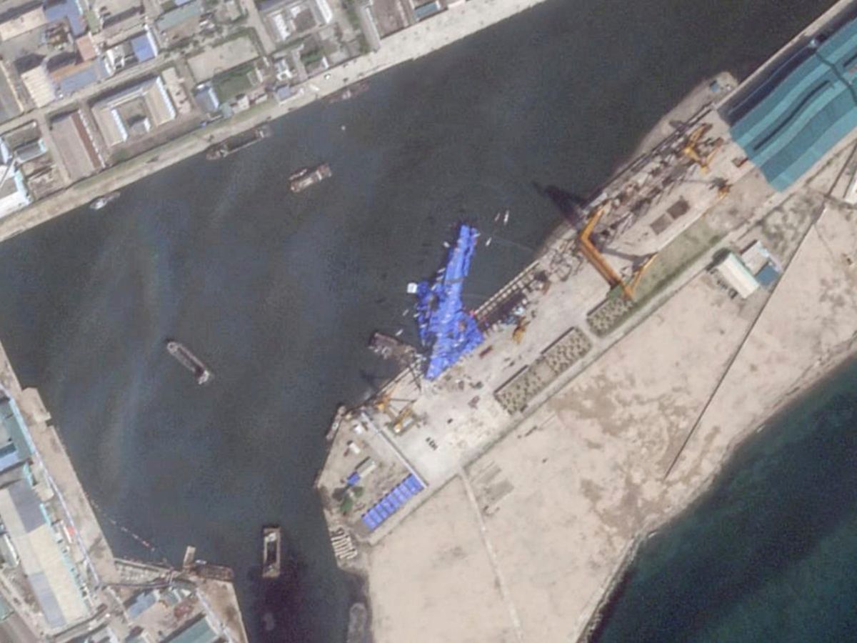 North Korea detains three shipyard officials over failed naval destroyer launch