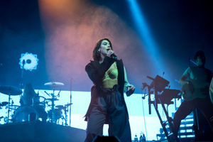 Dua Lipa at Birmingham's Genting Arena. Pic: Emma Turner