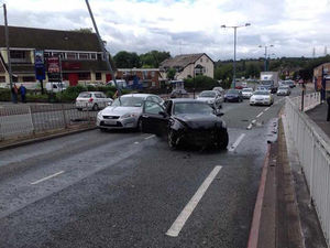 Supporting image for story: Tailbacks as car hits central reservation in Great Barr