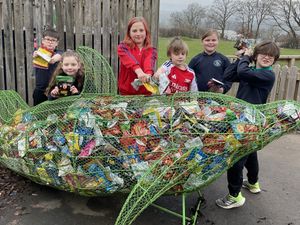 Supporting image for story: Crisp Packet Dolphin Returns Home Thanks to Huge Llandrindod Wells Community Effort