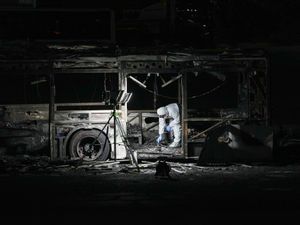 Supporting image for story: Explosions on three Israeli buses in ‘militant attack’, police say