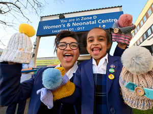 Supporting image for story: Schoolgirl knits hats for New Cross Hospital staff as a thank you for looking after her sister