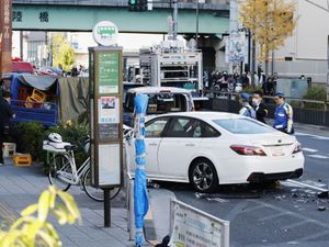 Supporting image for story: Man arrested in Tokyo on suspicion of hitting 11 people with car, killing one