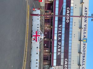 Matthew outside Villa Park