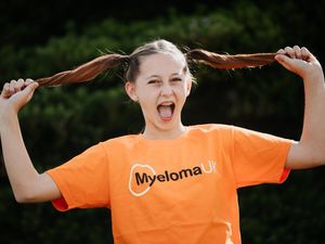 Supporting image for story: Teen girl braves the shave and vows to find cure for mum’s blood cancer