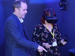 Supporting image for story: Education chief gets taste of futuristic health training