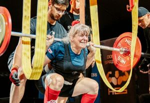 Martine Barons at the European Championships.