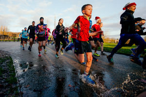 There was festive fun at the Telford Parkrun