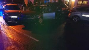 The scene of the crash. Photo: @WillenhallFire