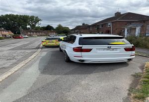 The car was seized by police in Whitchurch. Picture: West Mercia Police/Jamie Robinson.