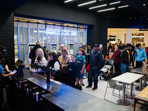 Supporting image for story: Hungry customers queue up as YouTubers' new Merry Hill restaurant opens - but stars stay away