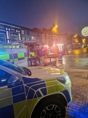 The scene in Stafford