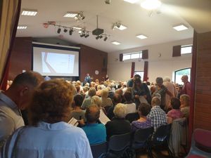 Supporting image for story: Hundreds turn out in opposition to plans for M54 homes plan