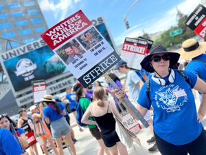 Supporting image for story: Striking writers unions will meet studios to discuss restarting negotiations