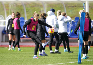 England's Ellen White during a training session at St.George's Park, Burton. 
