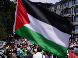 Supporting image for story: Four arrests during pro-Palestine march in central London