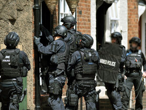 Supporting image for story: Manhunt in Bridgnorth: Armed police continue search for pair who fled after crashing in town