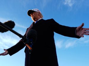 Supporting image for story: Donald Trump says US forces ‘obliterated’ military targets on Iranian island