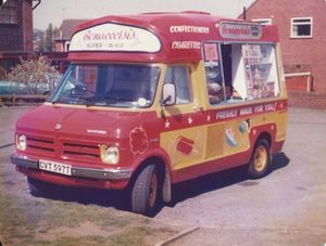 One of Mr Bonaccorsi's ice-cream vans. This one photographed in 1977