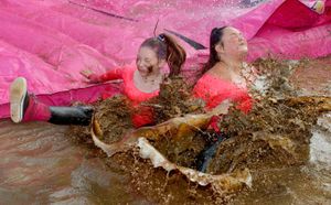 Sandwell Valley, West Bromwich at the Race for Life Mud Run