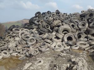 Supporting image for story: Illegal Powys tyre waste operation company and director ordered to pay £69k by court
