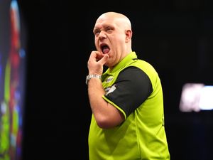 Supporting image for story: Michael van Gerwen out of Grand Slam as Luke Littler almost hits nine-darter
