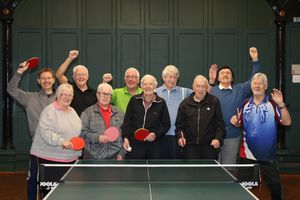 Ivan Pedley at Great Wyrley Table Tennis Club. Photo: Anita Maric/SWNS
