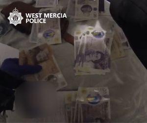 Nearly £100,000 in cash was seized