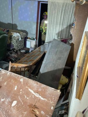 Images from Bridgnorth Fire Service show the devastation caused by the crash. Picture: Bridgnorth Fire Station