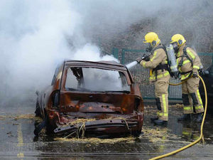 Supporting image for story: Watch: Final training day for new Shropshire firefighters