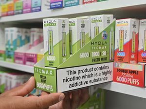 Supporting image for story: 'Significant danger to life' warning to people stockpiling disposable vapes as shops slash prices ahead of midnight ban