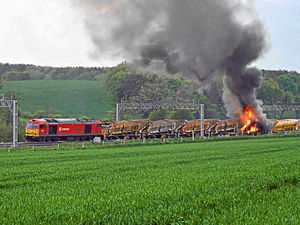 Supporting image for story: Blazing train brings West Coast Main Line to standstill