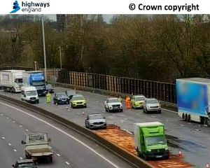 Lane Four was briefly opened to release traffic caught in the closure